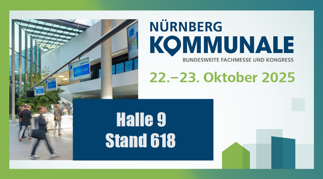 KOMMUNALE Nürnberg Logo Kommunale mit Info zu Raum und Halle